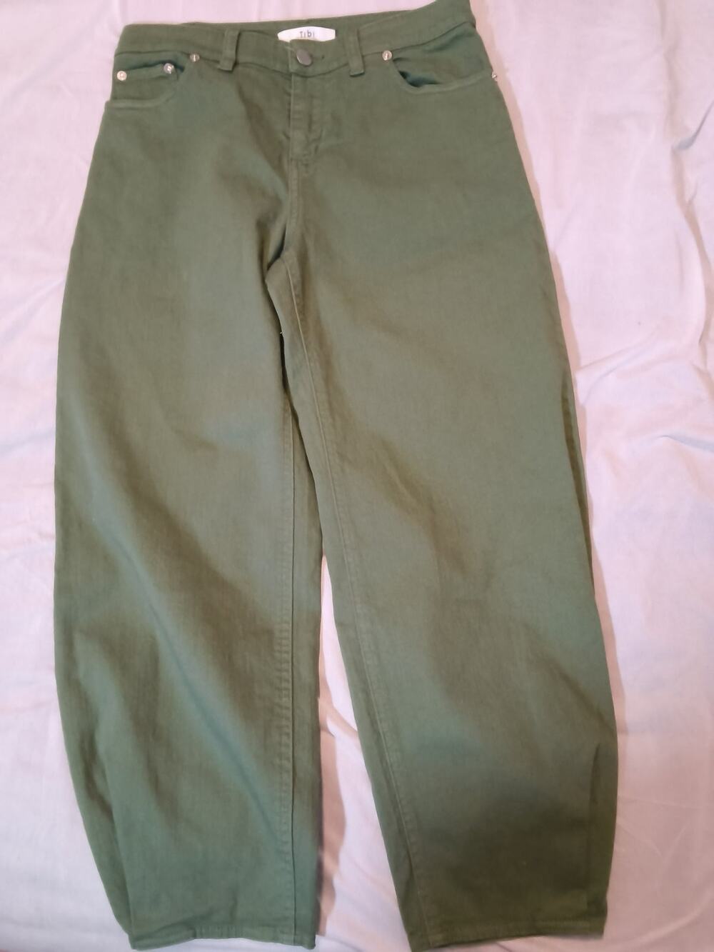 Tibi Olive Green Patch Pocket Balloon Trousers / Size 25 / Excellent Condition